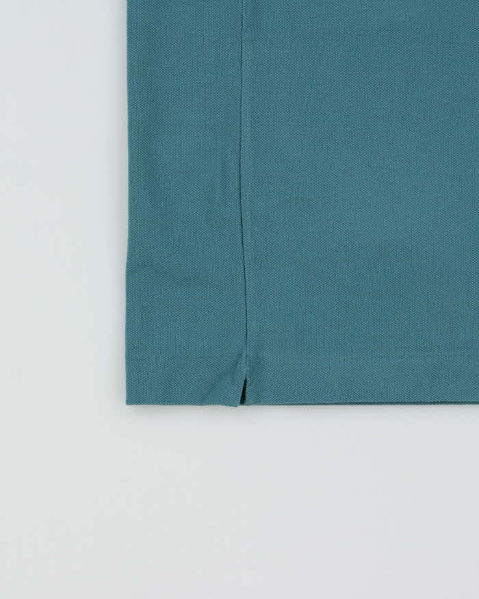 Vintage Lacoste Teal Croc Pique Classic Fit Short Sleeve Polo Shirt - XL