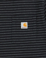 Vintage Carhartt Heavyweight Striped Original Fit Crewneck Pocket T-Shirt - M