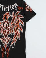 Vintage Y2K 00s Affliction Georges St-Pierre Rush Signature Series Distressed Crewneck T-Shirt - M