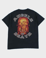 Vintage Y2K 00s Onslaught Power From Hell Angels Of Death Trash Metal Heavyweight Gildan Crewneck T-Shirt - L