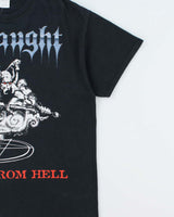 Vintage Y2K 00s Onslaught Power From Hell Angels Of Death Trash Metal Heavyweight Gildan Crewneck T-Shirt - L