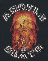 Vintage Y2K 00s Onslaught Power From Hell Angels Of Death Trash Metal Heavyweight Gildan Crewneck T-Shirt - L