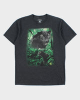 Vintage Etnies x Tom Dugan Animal Series Grey Marl Panther Crewneck T-Shirt - L