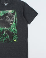 Vintage Etnies x Tom Dugan Animal Series Grey Marl Panther Crewneck T-Shirt - L