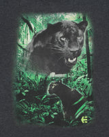 Vintage Etnies x Tom Dugan Animal Series Grey Marl Panther Crewneck T-Shirt - L