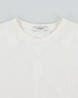 Givenchy Paris Oversized Textured Centre Star Crewneck T-Shirt - XS