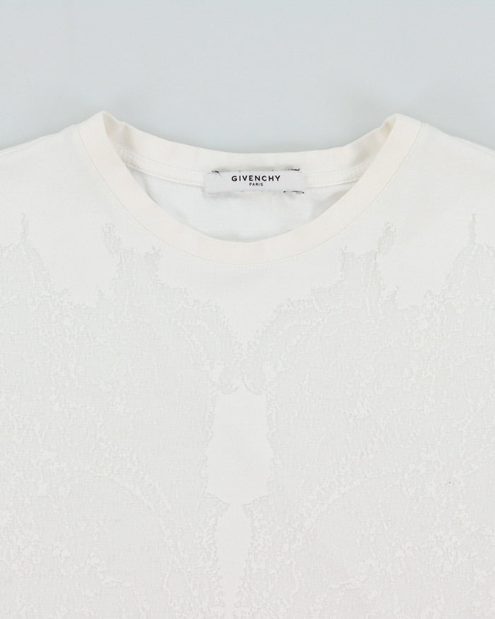 Givenchy Paris Oversized Textured Centre Star Crewneck T-Shirt - XS