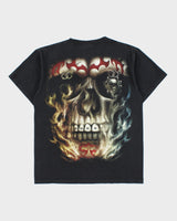 Vintage Y2K 00s Rock Chang Heavyweight Biker Skull Crewneck T-Shirt - M