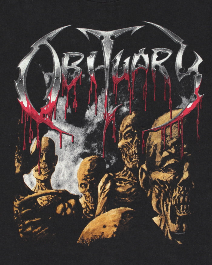 Vintage 2005 Obituary Back From The Dead Heavyweight Death Metal Made In USA Crewneck T-Shirt - XL
