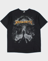 Vintage 2011 Megadeth Atomic Bomb Heavyweight Anvil Crewneck T-Shirt - XL