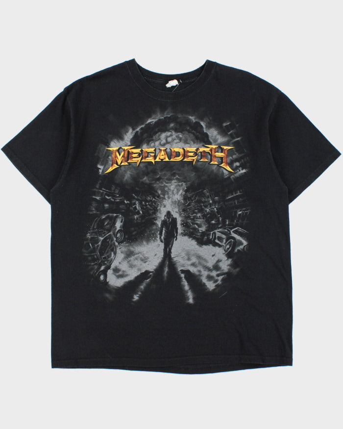 Vintage 2011 Megadeth Atomic Bomb Heavyweight Anvil Crewneck T-Shirt - XL