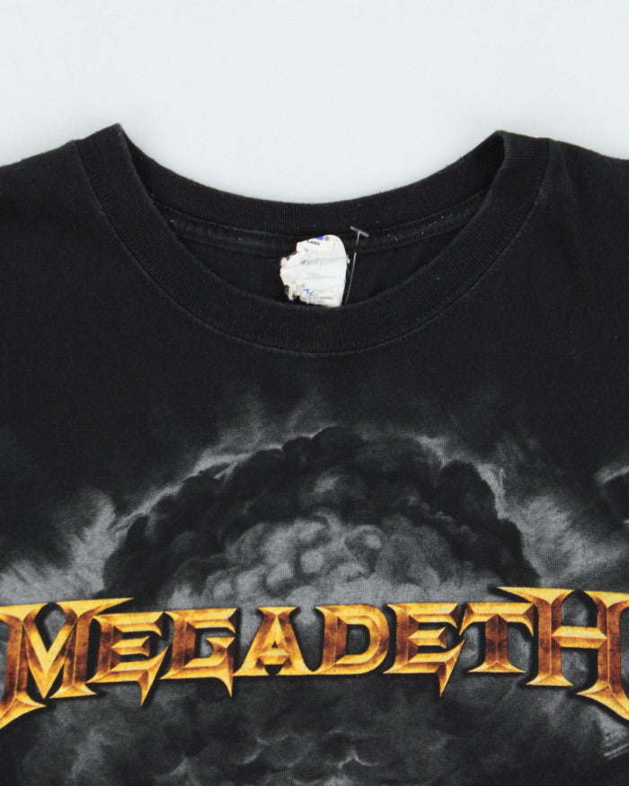 Vintage 2011 Megadeth Atomic Bomb Heavyweight Anvil Crewneck T-Shirt - XL