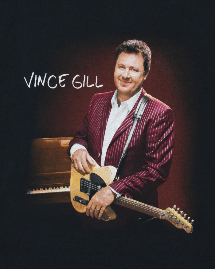 Vintage Y2K 00s Vince Gill Heavyweight Gildan Ultra Crewneck T-Shirt - XL