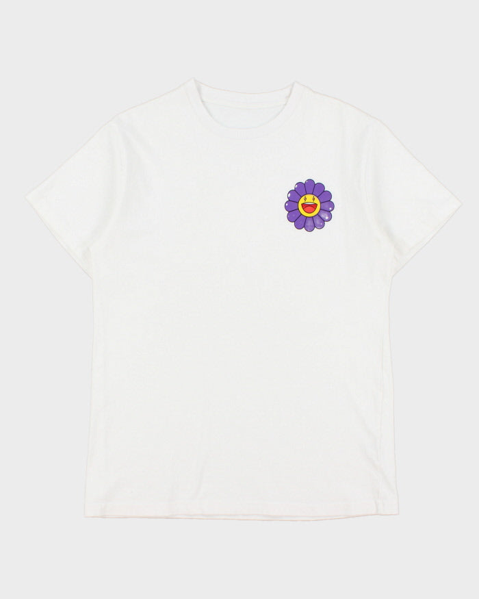 J Balvin x Takashi Murakami Heavyweight Made In USA Marado Flower Crewneck T-Shirt - L