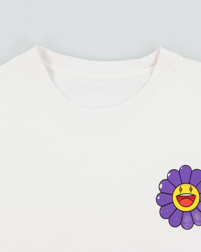 J Balvin x Takashi Murakami Heavyweight Made In USA Marado Flower Crewneck T-Shirt - L
