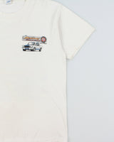 Vintage 2005 Ford Mustang Round Up 25th Anniversary Heavyweight Gildan Crewneck T-Shirt - L