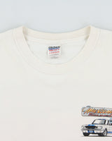 Vintage 2005 Ford Mustang Round Up 25th Anniversary Heavyweight Gildan Crewneck T-Shirt - L