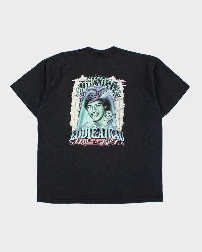 Vintage 1990s Quiksilver Heavyweight In Memory Of Eddie Aikau Made In USA Single Stitch Crewneck T-Shirt - XL