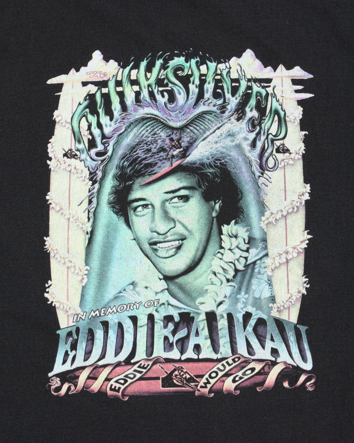 Vintage 1990s Quiksilver Heavyweight In Memory Of Eddie Aikau Made In USA Single Stitch Crewneck T-Shirt - XL