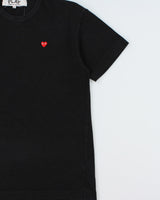 Comme Des Garcons Play Heavyweight Mini Heart Patch Single Stitch Crewneck T-Shirt - XL