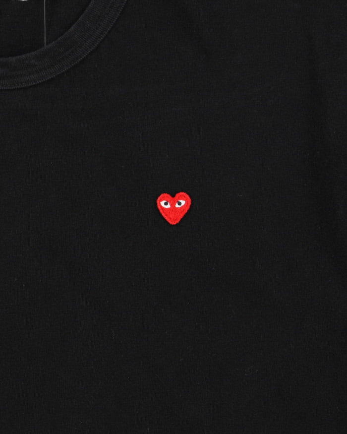 Comme Des Garcons Play Heavyweight Mini Heart Patch Single Stitch Crewneck T-Shirt - XL
