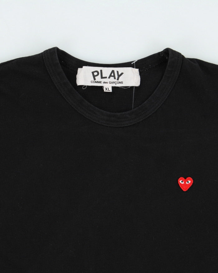 Comme Des Garcons Play Heavyweight Mini Heart Patch Single Stitch Crewneck T-Shirt - XL
