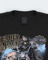 Vintage 1988 Harley Davidson 3D Emblem Leader Of The Pack Made In USA Single Stitch Crewneck T-Shirt - XL