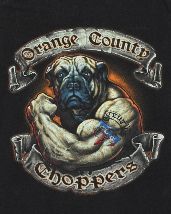 Vintage Y2K 00s Orange Country N.Y Choppers Heavyweight Tennessee River Crewneck T-Shirt - XL