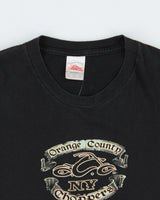 Vintage Y2K 00s Orange Country N.Y Choppers Heavyweight Tennessee River Crewneck T-Shirt - XL