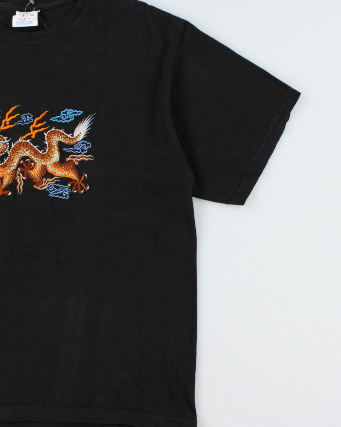 Vintage 1990s Himalayan Heavyweight Sukajan Embroidered Souvenir Crewneck T-Shirt - XL
