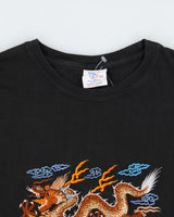 Vintage 1990s Himalayan Heavyweight Sukajan Embroidered Souvenir Crewneck T-Shirt - XL