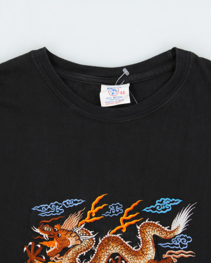 Vintage 1990s Himalayan Heavyweight Sukajan Embroidered Souvenir Crewneck T-Shirt - XL