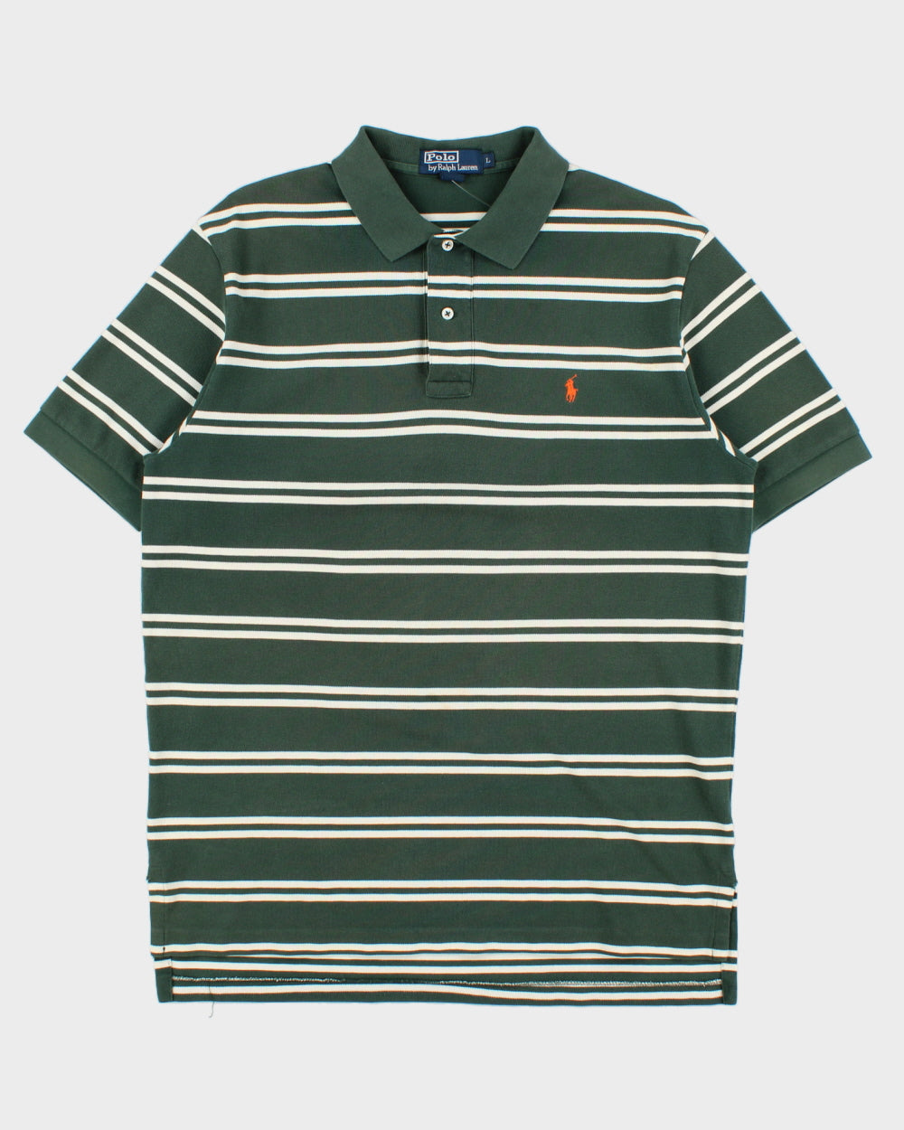 Vintage 1990s Polo Ralph Lauren Striped Polo Shirt - L