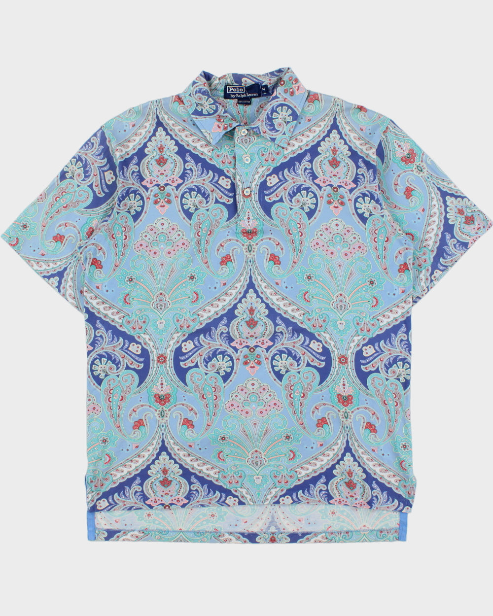 Vintage 1990s Polo Ralph Lauren Paisley Pattern Polo Shirt - M