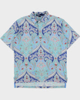 Vintage 1990s Polo Ralph Lauren Paisley Pattern Polo Shirt - M