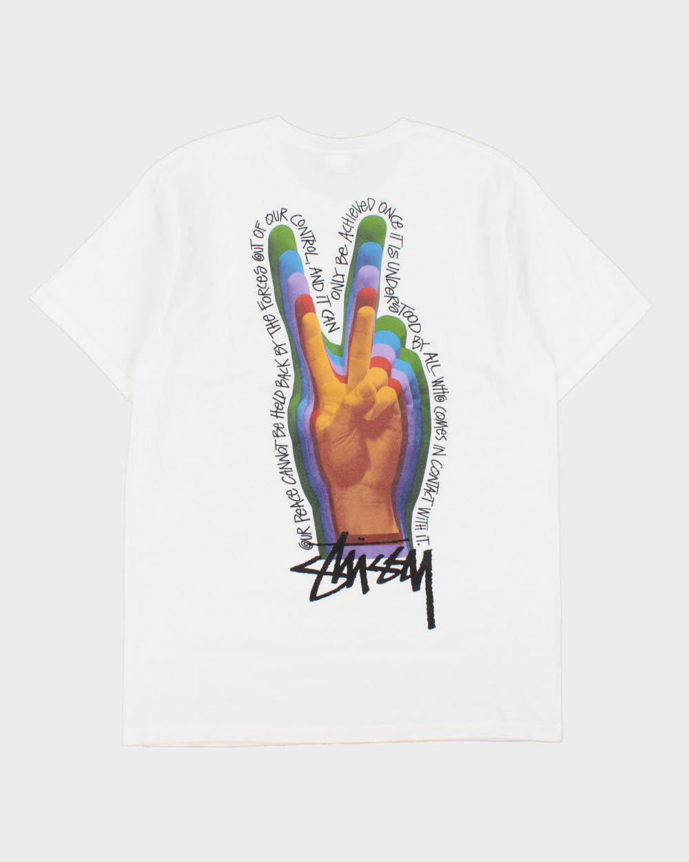 SS21 Stussy Peace Sign Crewneck T-shirt - M