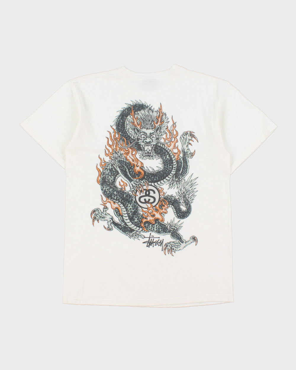 Stussy Fire Dragon Graphic T-shirt - S