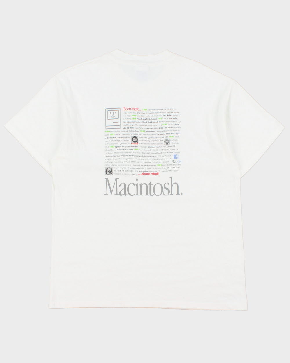Vintage 1995 Apple Macintosh Hanes Beefy Made In USA Single Stitch T-shirt - L