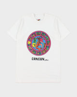 Vintage 1990s Cancun Mexico Mayan Calendar Graphic Single Stitch T-shirt - M