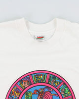 Vintage 1990s Cancun Mexico Mayan Calendar Graphic Single Stitch T-shirt - M