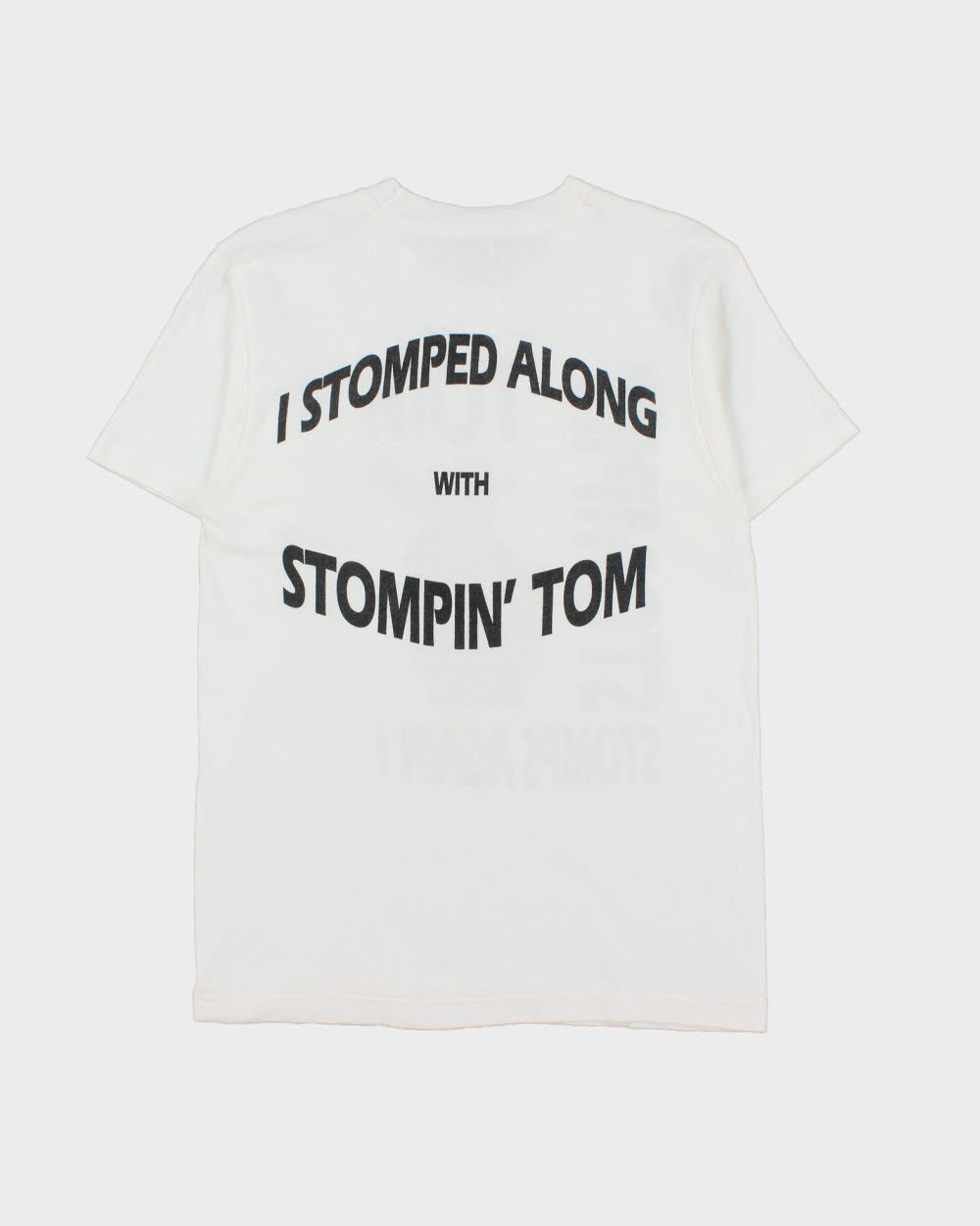 Vintage 1995 Stompin Tom Connors Signed Country Folk Music Heavyweight Single Stitch Made In Canada Crewneck T-Shirt - M
