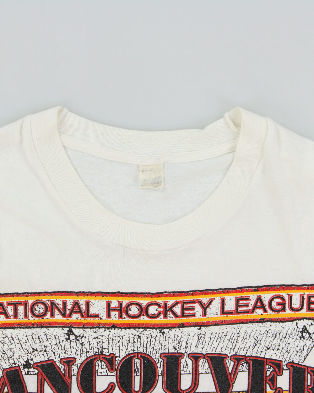 Vintage 1993 Vancouver Canucks NHL Screen Stars Made In USA Single Stitch Crewneck T-Shirt - XL