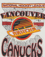 Vintage 1993 Vancouver Canucks NHL Screen Stars Made In USA Single Stitch Crewneck T-Shirt - XL