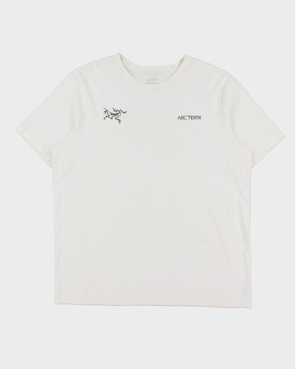 Arc'teryx Bird Word Split Toque White Midweight Crewneck T-Shirt - L