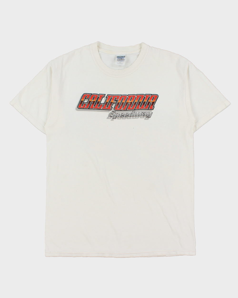 Vintage Y2K 00s California Speedway Heavyweight Gildan Ultra Crewneck T-Shirt - M