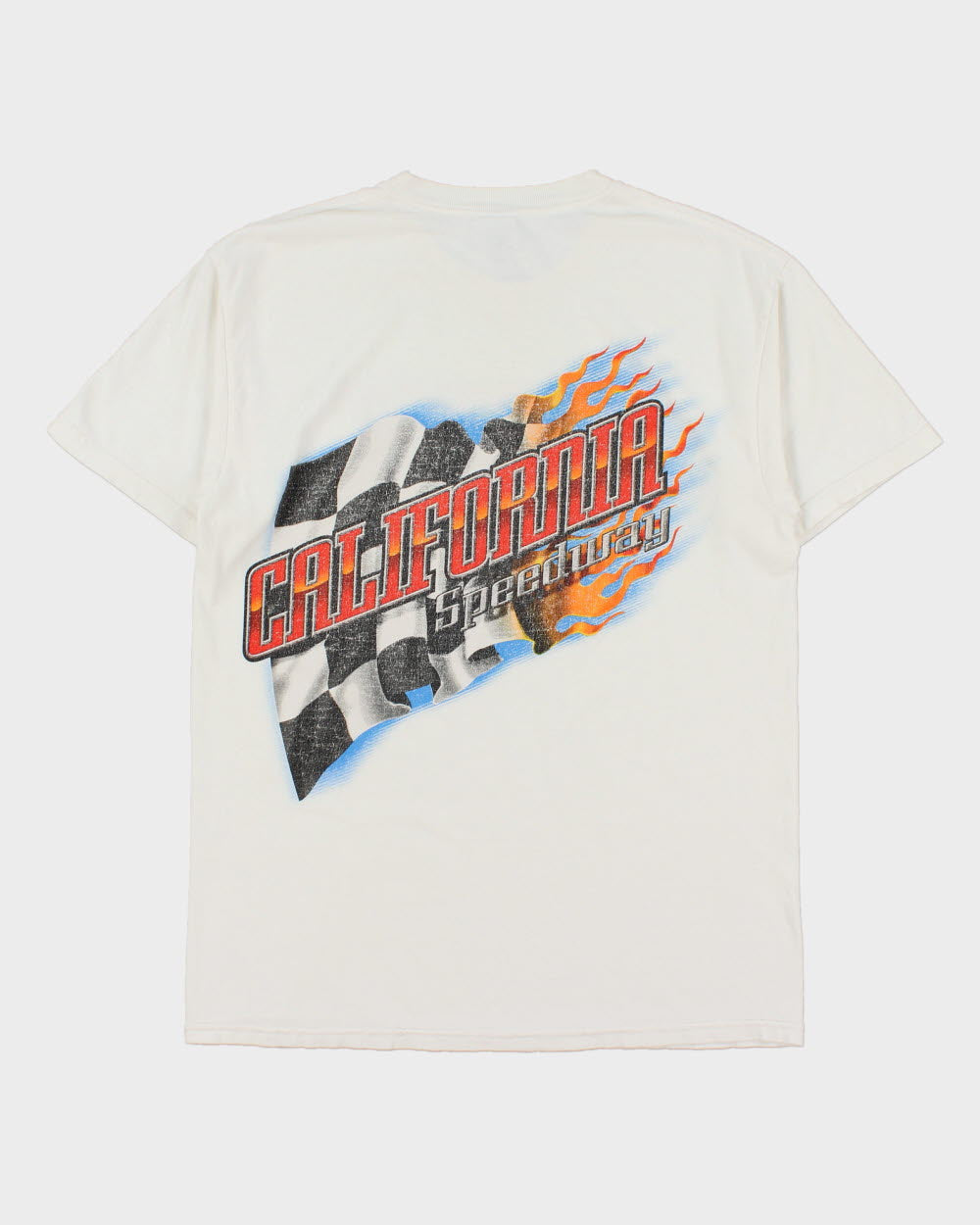 Vintage Y2K 00s California Speedway Heavyweight Gildan Ultra Crewneck T-Shirt - M