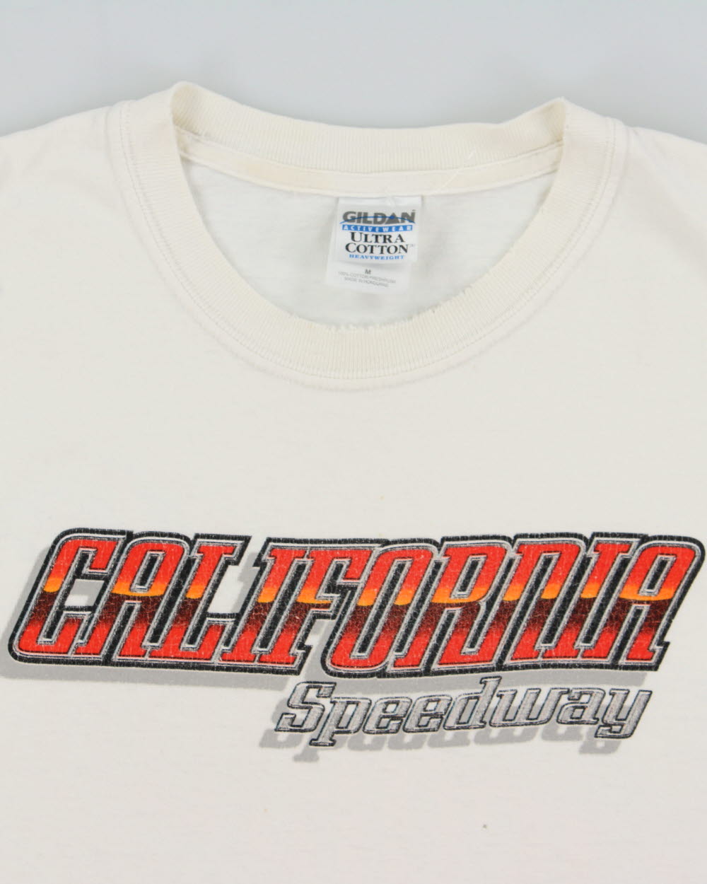 Vintage Y2K 00s California Speedway Heavyweight Gildan Ultra Crewneck T-Shirt - M