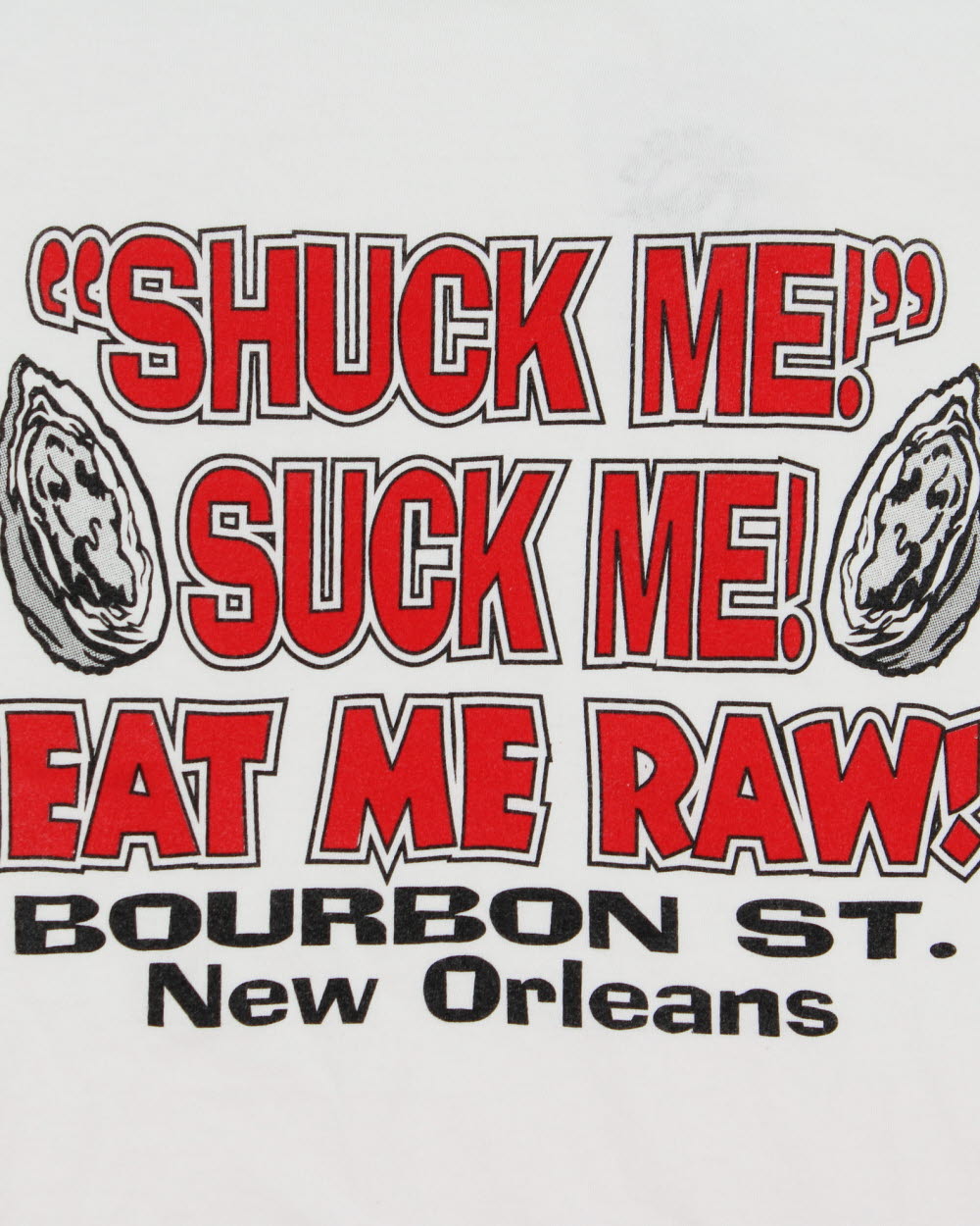 Vintage Bourbon St. New Orleans Oyster Bar Heavyweight Hanes Crewneck T-Shirt - XL