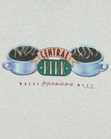 Vintage 1995 Warner Bros. F.R.I.E.N.D.S Central Perk TV Promo Marl Grey Heavyweight Single Stitch Made In USA Crewneck T-Shirt - M