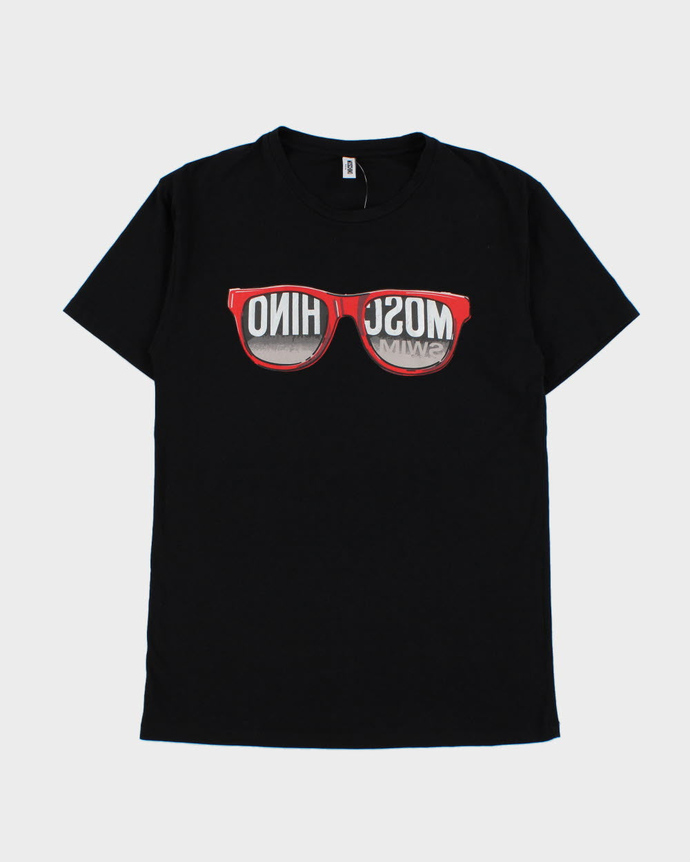Moschino Swim Black Sunglasses Logo Crewneck T-Shirt - S